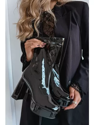 Dámské boty na podpatku BOTO CALVESSA 39545 BLACK