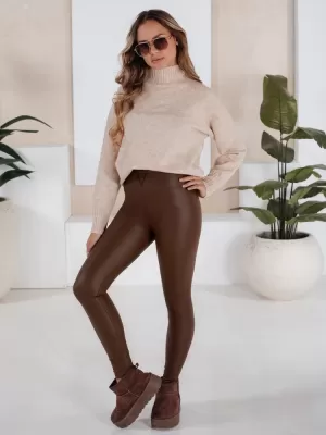 Dámské kalhoty DSTREET HNĚDÁ