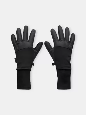 Pánské rukavice UNDER ARMOUR M'S STORM FLEECE RUN GLOVES 6000394-001 ČERNÁ