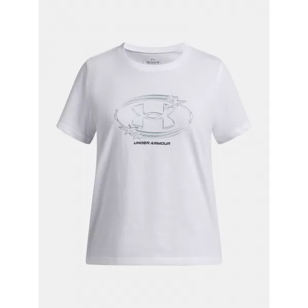  Dívčí triko UNDER ARMOUR UA G STAR LOGO LOCKERTAG SS 6009718-100 BÍLÁ 