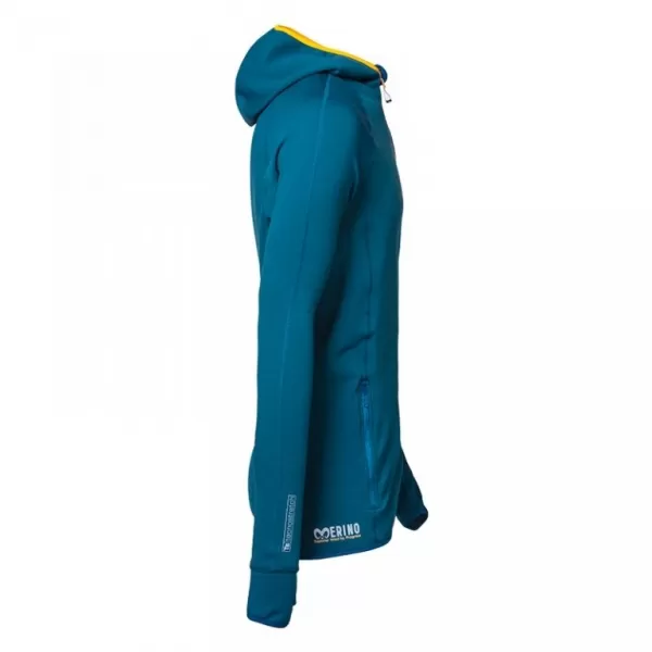  Pánská mikina PROGRESS TOREZ HOODY MERINO MODRÁ 
