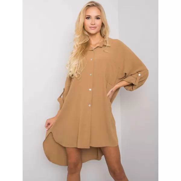  Dámské šaty ITALY MODA DHJ-SK-13938.02P DARK BEIGE 
