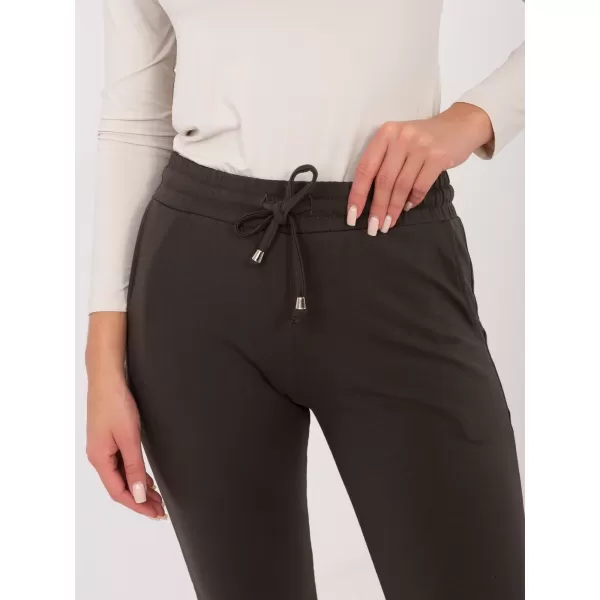  Dámské tepláky BASIC FEEL GOOD RV-DR-5040.02X DARK KHAKI 