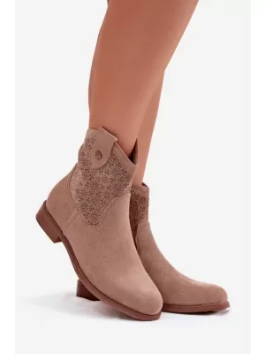 Dámské boty S.BARSKI HY61-8025 BEIGE