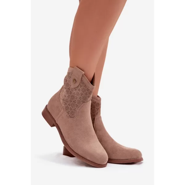  Dámské boty S.BARSKI HY61-8025 BEIGE 