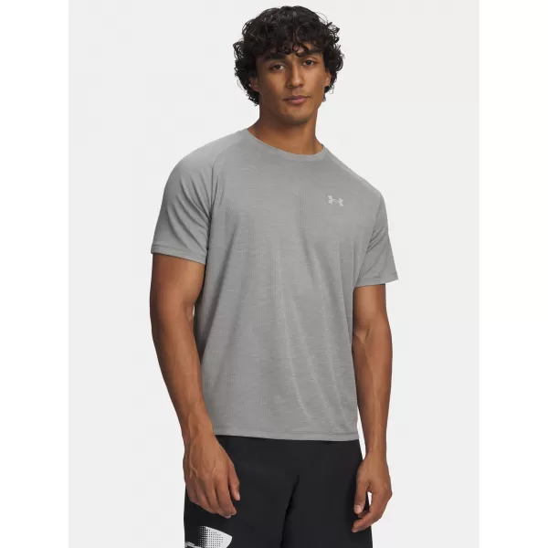  Pánské triko UNDER ARMOUR TECH TEXTURED SS 1382796-709 ŠEDÁ 
