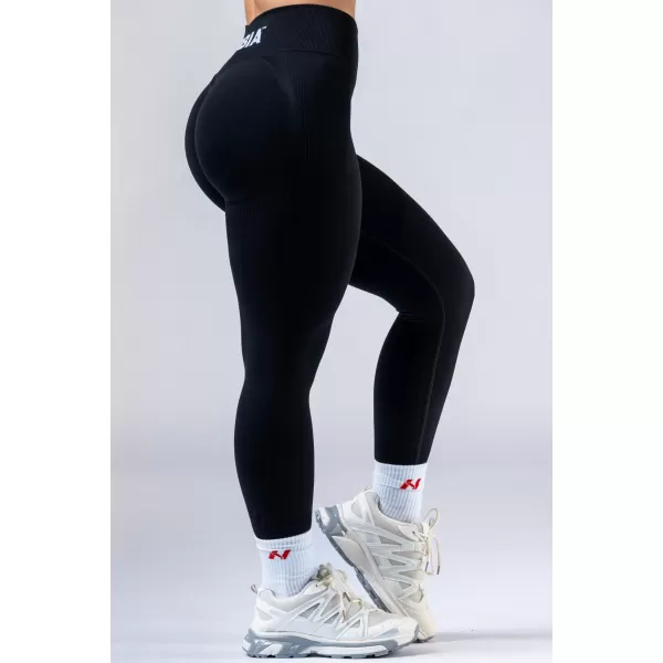  NEBBIA High-waist push-up legíny POWER 888 BLACK 