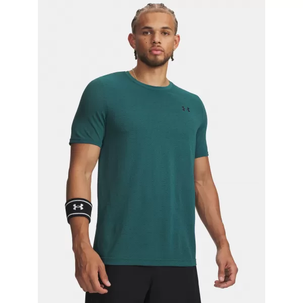  Pánské triko UNDER ARMOUR VANISH SEAMLESS NOVELTY SS 6010603-338 ZELENÁ 