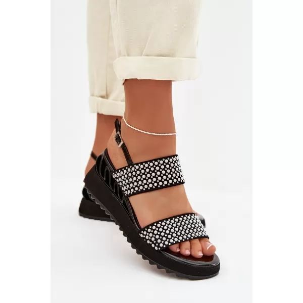  Dámské sandály D&A CR61-3067 BLACK 