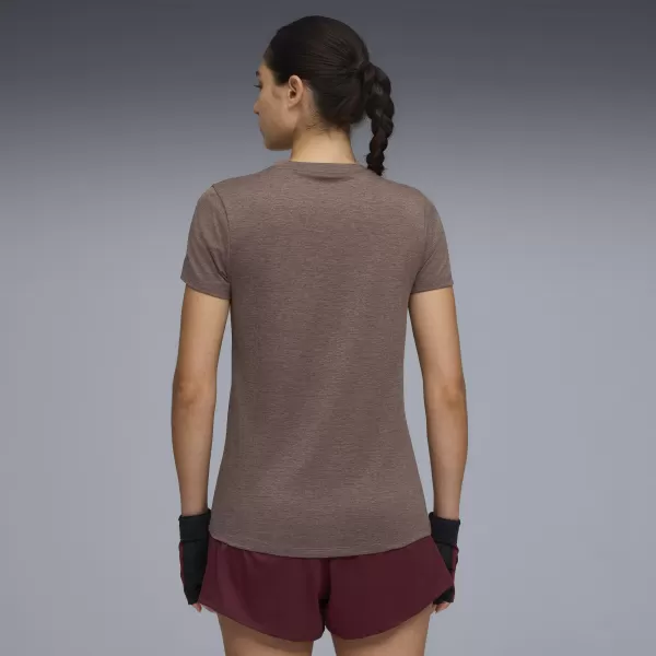  Dámské triko PUMA W TAD ESSENTIAL HEATHER TEE 525891-88 RAISIN HEATHER 