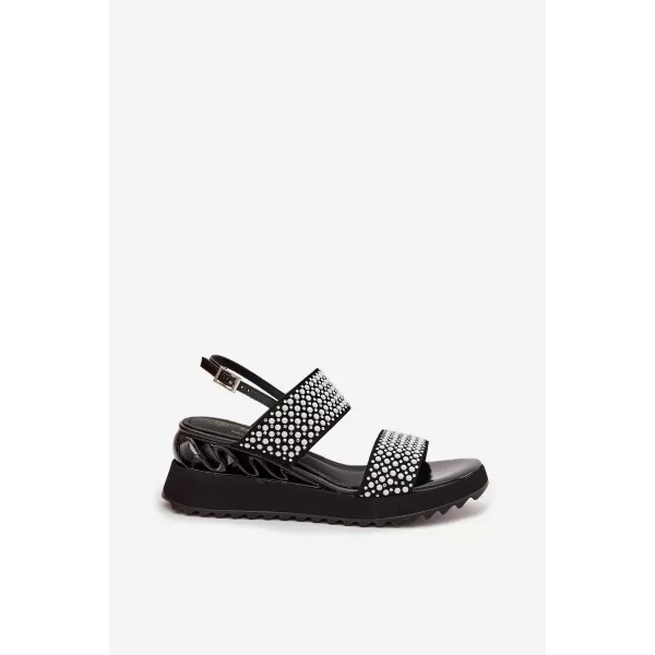  Dámské sandály D&A CR61-3067 BLACK 