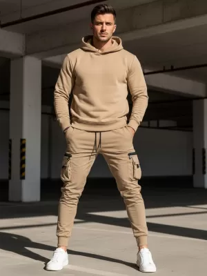 Pánské kalhoty DSTREET BÉŽOVÁ