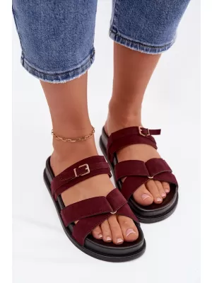 Dámské pantofle BOTO SELORINA 41592 BURGUNDY