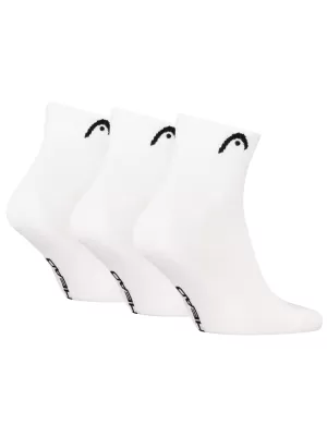 Ponožky HEAD ALL SPORTS TRAINING QUARTER 3P 701229017 WHITE