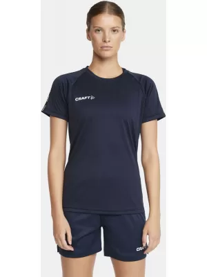Dámské kontrastní sportovní tričko CRAFT TW Squad Go Contrast Jersey W NÁMOŘNÍ MODRÁ