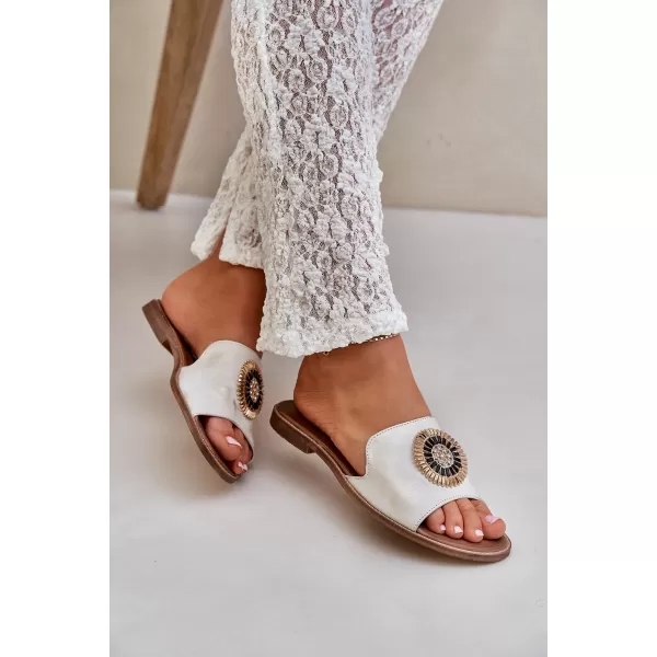  Dámské pantofle BOTO O 35305 WHITE 