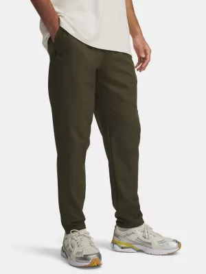 Pánské sportovní kalhoty UNDER ARMOUR UA UNSTOPPABLE TAPERED PANTS 6003861-308 ZELENÁ