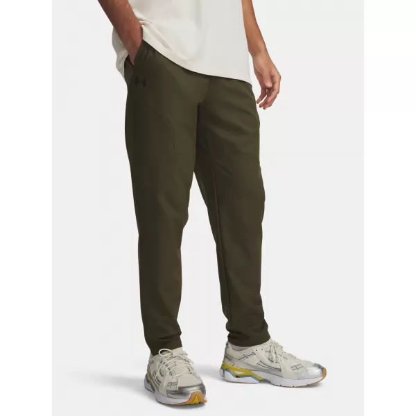  Pánské sportovní kalhoty UNDER ARMOUR UA UNSTOPPABLE TAPERED PANTS 6003861-308 ZELENÁ 