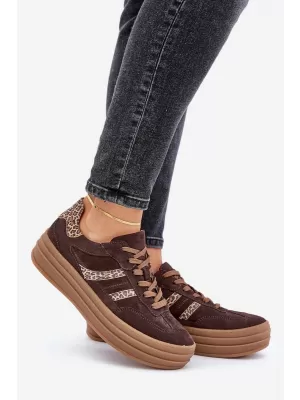 Dámské boty ZAZOO N1176 BROWN/BEIGE