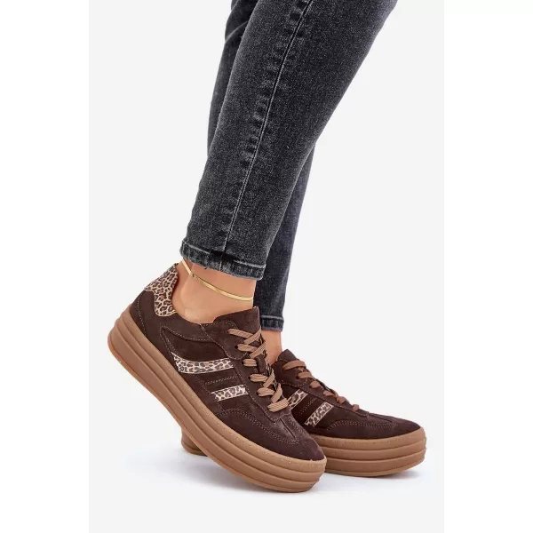  Dámské boty ZAZOO N1176 BROWN/BEIGE 