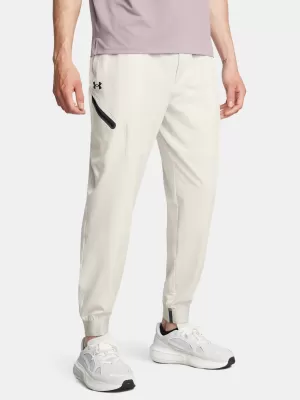 Pánské tepláky UNDER ARMOUR UNSTOPPABLE JOGGERS 1388823-110 BÍLÁ