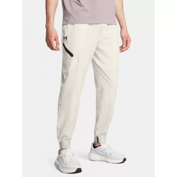  Pánské tepláky UNDER ARMOUR UNSTOPPABLE JOGGERS 1388823-110 BÍLÁ 