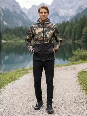 Pánská softshellová bunda premium ALTISPORT VOJ/ALM124JACK01 VETEV