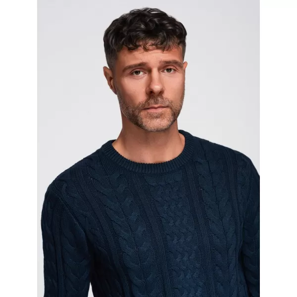  Pánský svetr OMBRE OM-SWSW-0173 NAVY BLUE 