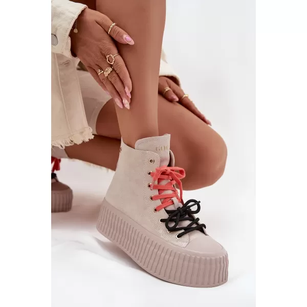  Dámské boty GOE SS2N4047 BEIGE 
