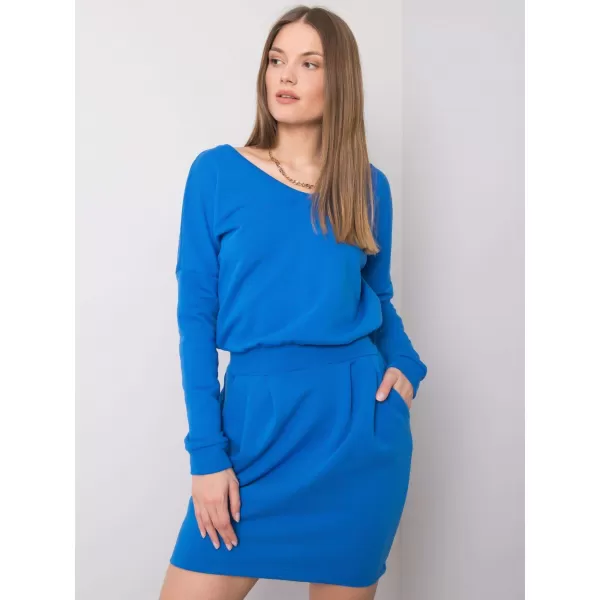  Dámské šaty RUE PARIS RV-SK-6037.18X DARK BLUE 