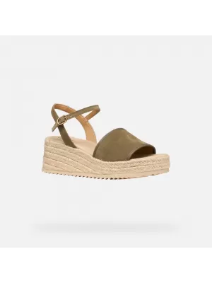 Dámské sandály GEOX ALEMERIA G012886 KHAKI
