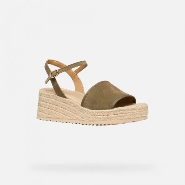  Dámské sandály GEOX ALEMERIA G012886 KHAKI 