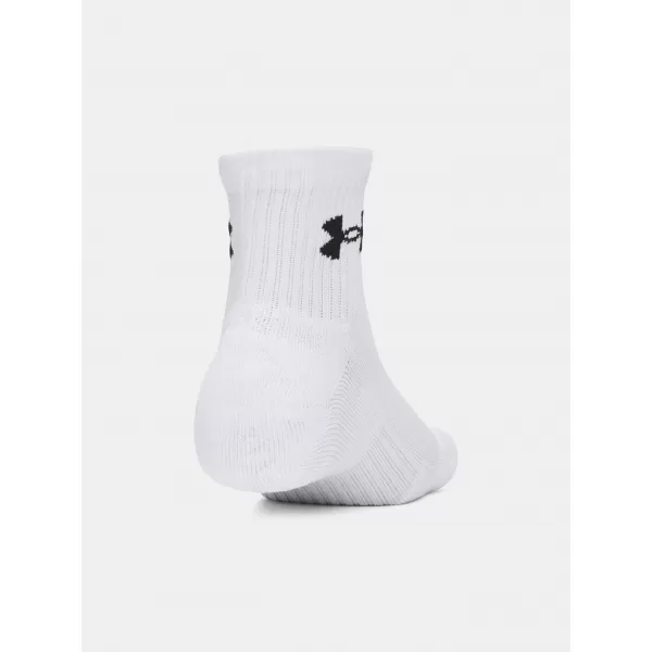  Ponožky UNDER ARMOUR PERFORMANCE COTTON 3P QTR 6009686-100 BÍLÁ 
