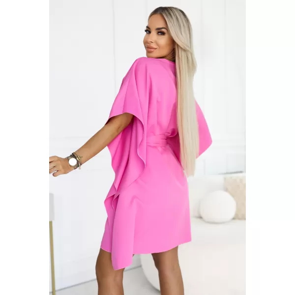  Dámské šaty NUMOCO SOFIA 287-42 SVĚTLÁ FUCHSIE 