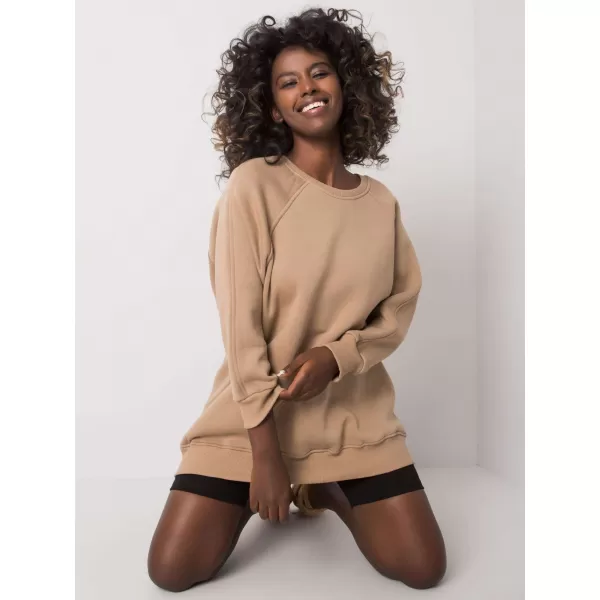  Dámská mikina EX MODA EM-BL-623.06 DARK BEIGE 