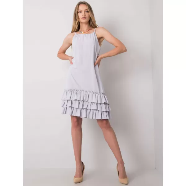  Dámské šaty RUE PARIS CHA-SK-0932.91P LIGHT GREY 