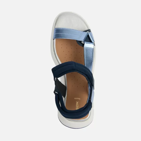  Dámské sandály GEOX FLEXTRIDE S G013068 MODRÁ 