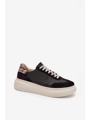 Dámské tenisky ZAZOO N1263 BEIGE/BLACK