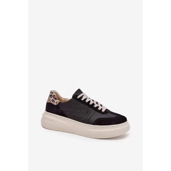 Dámské tenisky ZAZOO N1263 BEIGE/BLACK 
