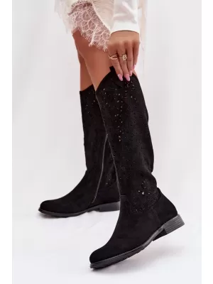 Dámské kozačky S.BARSKI HY61-8023 BLACK