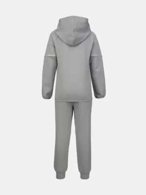 Chlapecká souprava UNDER ARMOUR UA DOUBLE KNIT FZ SET UAFII1NE-053 ŠEDÁ