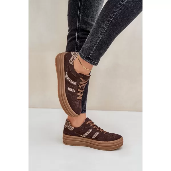  Dámské boty ZAZOO N1176 BROWN/BEIGE 