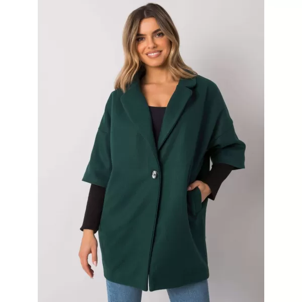  Dámský kabát RUE PARIS CHA-PL-0409.30X DARK GREEN 