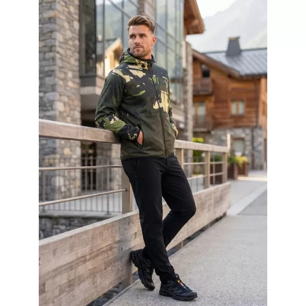 Pánská softshellová bunda premium ALTISPORT VOJ/ALM125JACK01 MASKAC/GRN 
