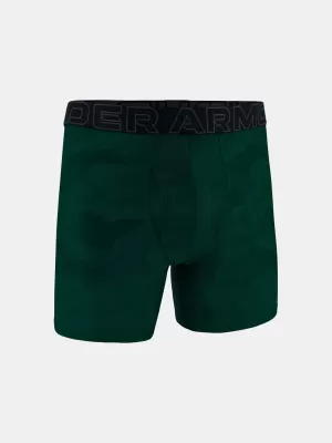 Pánské boxerky UNDER ARMOUR UA PERFORMANCE TECH - PRINT 6IN - 1PK 1383875-338 ZELENÁ