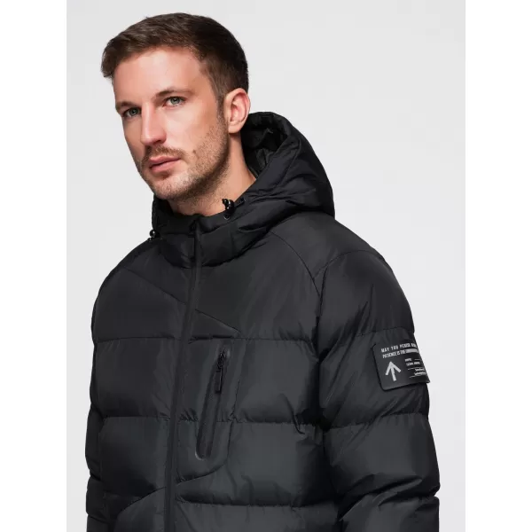  Pánská bunda OMBRE OM-JAHP-0302 BLACK 
