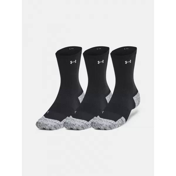  Ponožky UNDER ARMOUR UA AD RUN CUSHION CREW (3 PÁRY) 1387043-001 ČERNÁ 