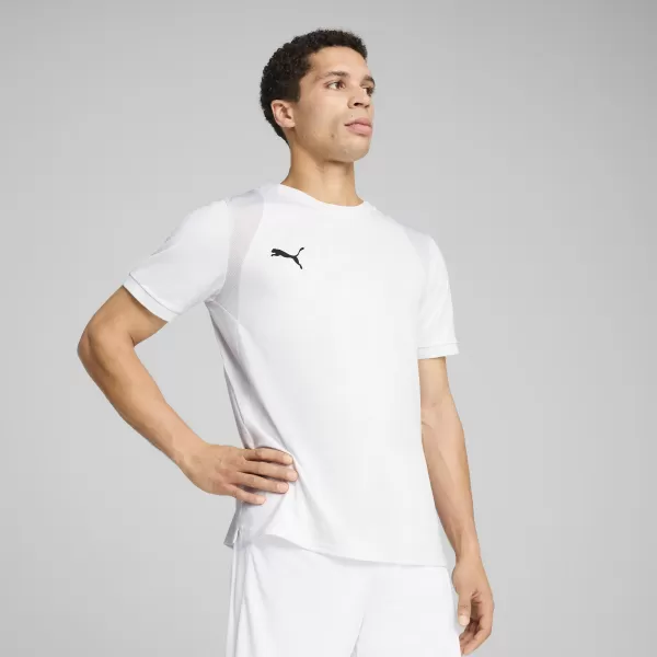  Pánské funkční triko PUMA TEAMCUP JERSEY 706272-04 PUMA WHITE/PUMA BLACK 