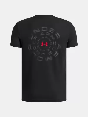 Chlapecké triko UNDER ARMOUR UA B WM BLUR SS 6009269-001 ČERNÁ