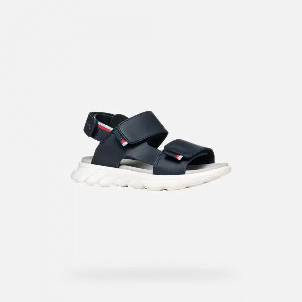  Chlapecké sandály GEOX SANDAL AIRADYUM J55F1B0009BC0735 TMAVĚ MODRÁ 